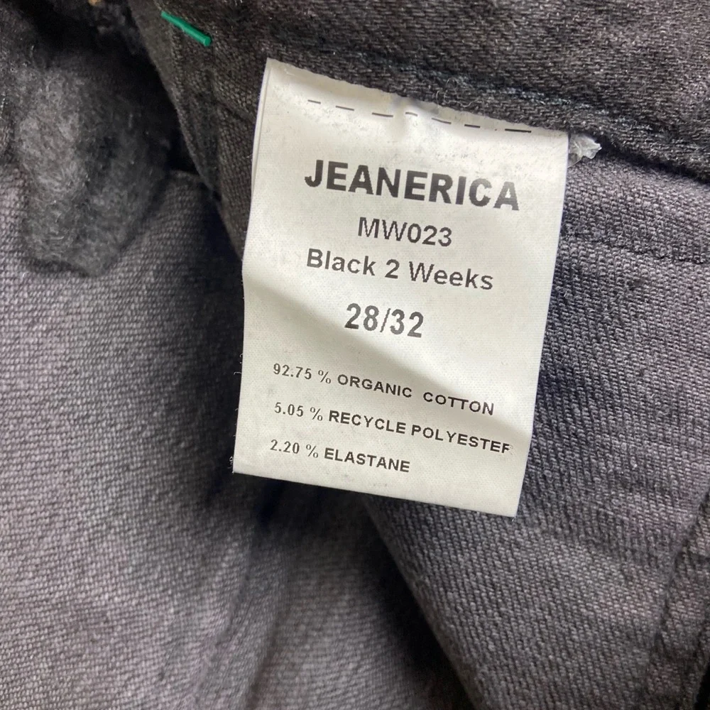 Jeanerica Tuckernuck Flared Leg Jeans MW023 Milan Vintage 95 Size 28 NEW - Picture 3 of 4